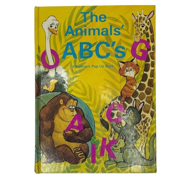 Vintage Hallmark Cards Pop-up Children's Book THE ANIMALS ABCs - Picture 1 of 7